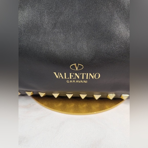 VALENTINO LEATHER ROCKSTUD SATCHEL - Picture 8 of 15